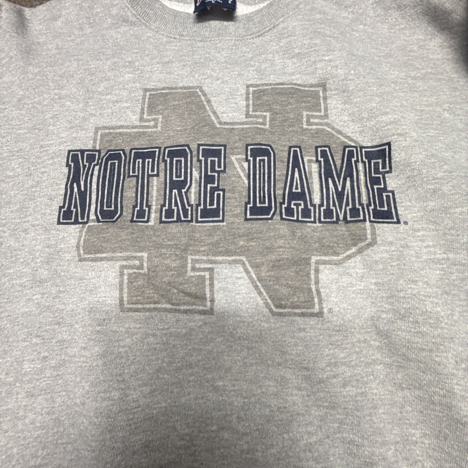 Jansport Vtg Notre Dame Crewneck Sweatshirt Size L Gray — image 2 of 8